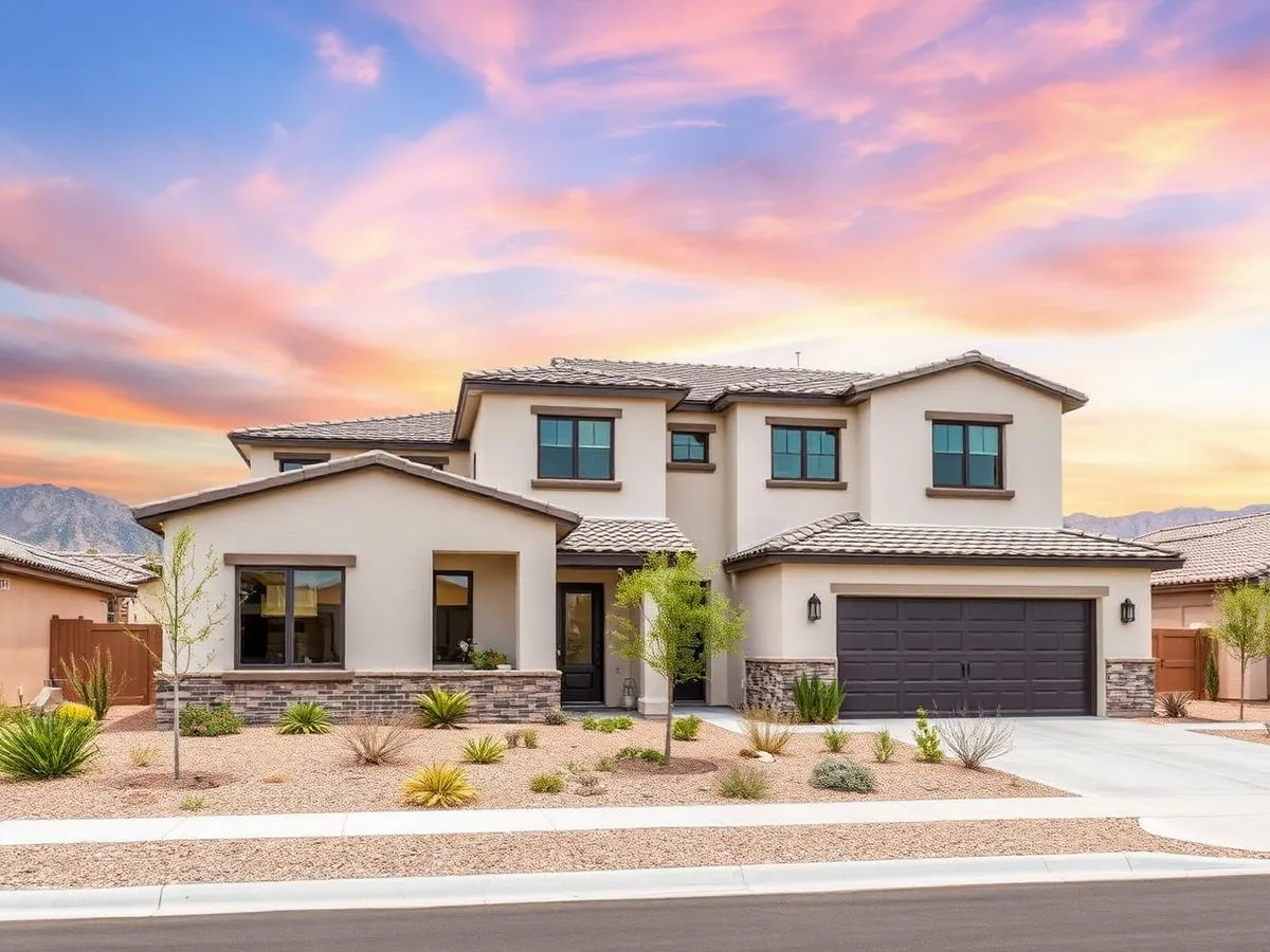 Newly built home in a Henderson, Nevada community