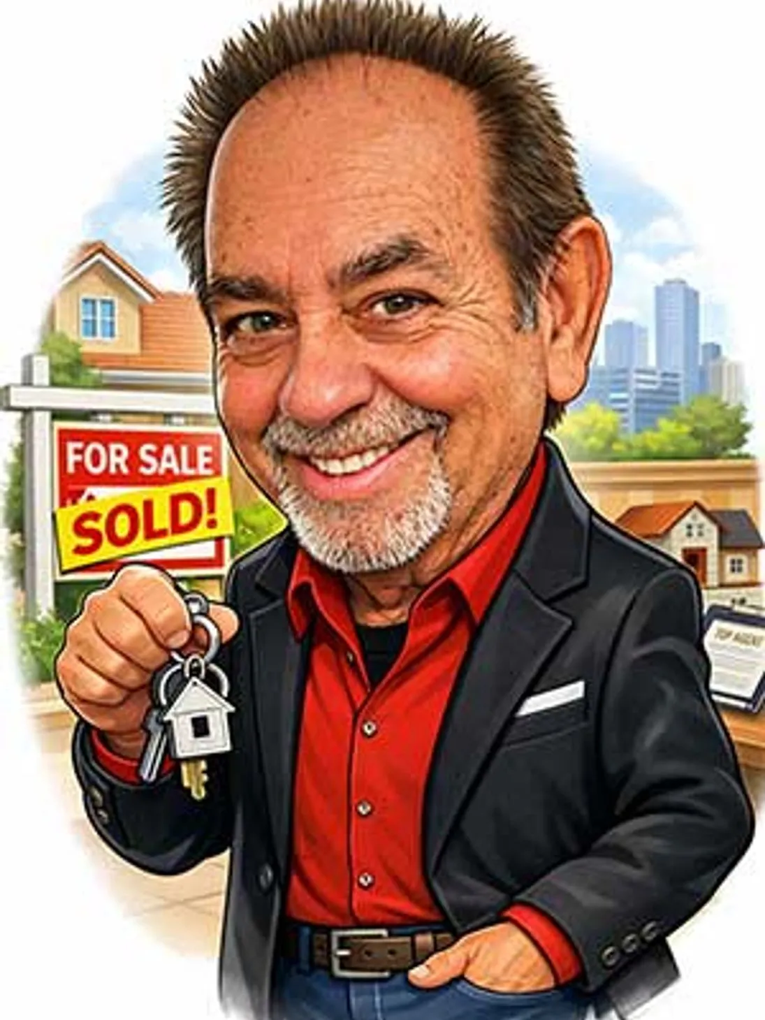 Portrait of Las Vegas real estate agent Randy Bell
